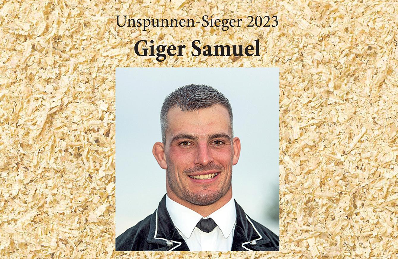 Samuel Giger gewinnt seinen zweiten eidgenössischen Titel. (Bild: Manuel Röösli)